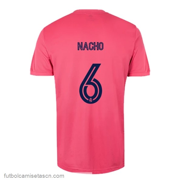 Camiseta Real Madrid 2ª NO.6 Nacho 2020/21 Rosa
